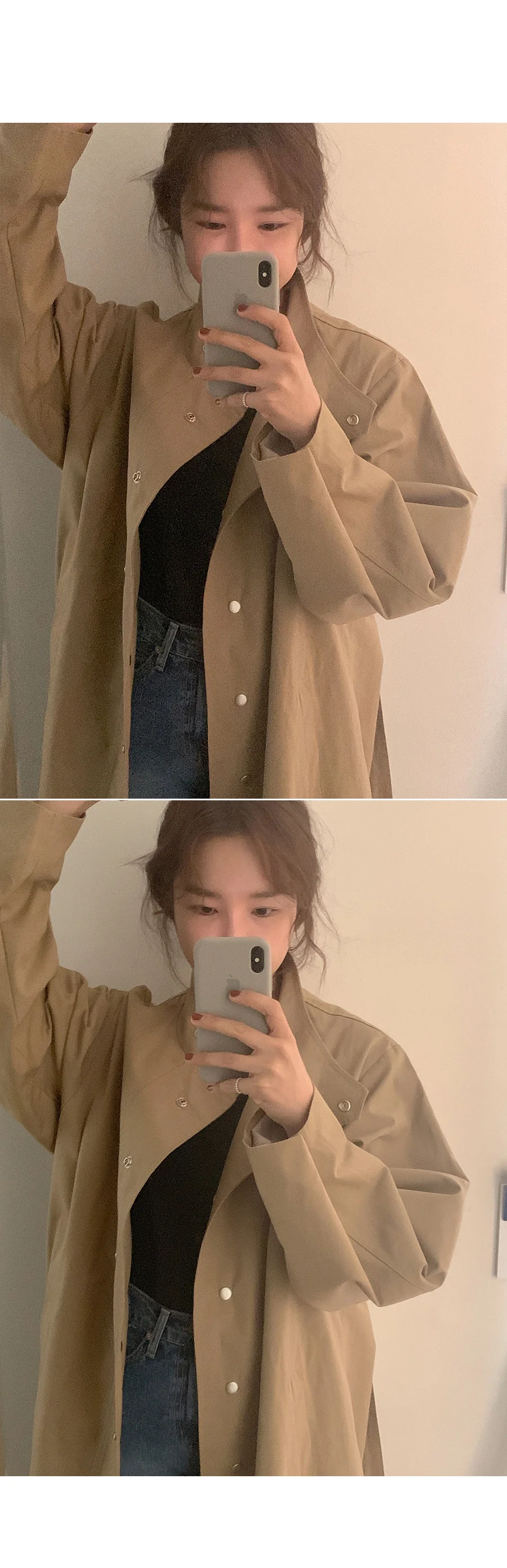 Длинная ветровка с ремнем на талии, Manteau Femme Hiver, свободное мешковатое пальто для женщин с рукавами-фонариками