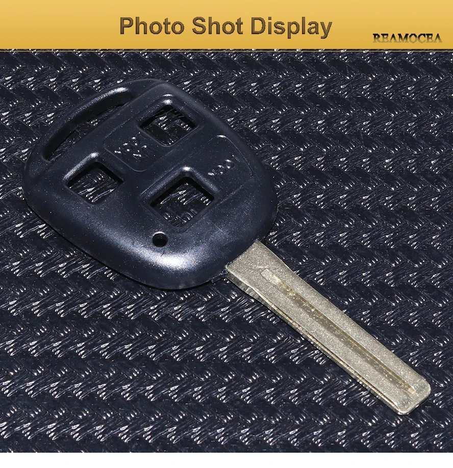 Reamocea CLBTC2452002 3 Button Short Uncut Blade Remote Key FOB Replacement Shell Case Fit for Lexus ES300 SC430 RX350 RX400h (11)