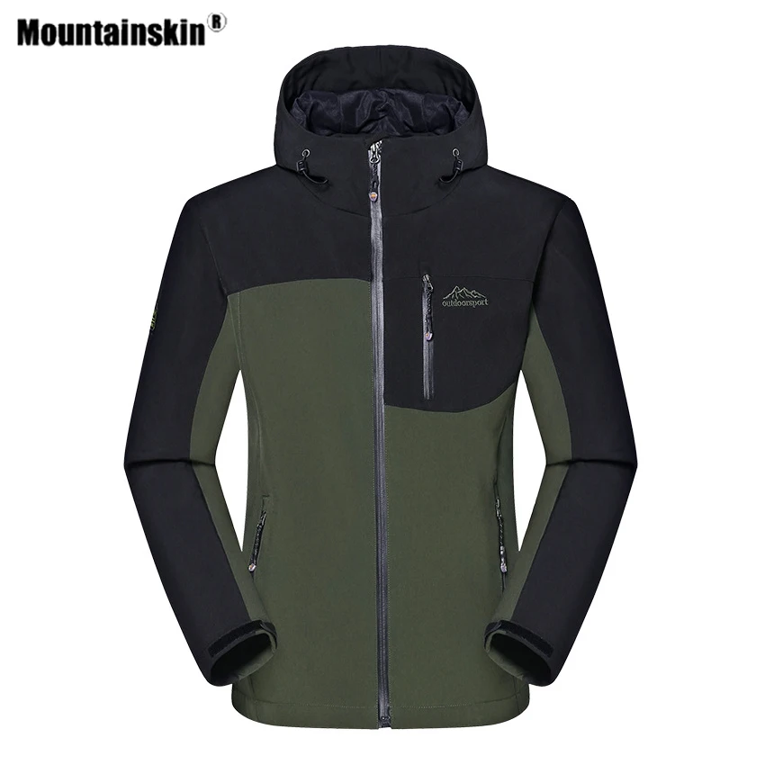 

Mountainskin Men's Softshell Jacket Hiking Outdoor Sport Fleece Windbreaker Climbing Camping Cycling Skiing Male Warm Coat VA719