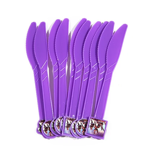 Knife 10pcs Игра тематический бумажный флаг/пластина/чашки вечерние украшения вечерние воздушные шары фон с флагами точками для день рождения, мероприятие, вечеринка принадлежности для детей - Цвет: Knife 10pcs