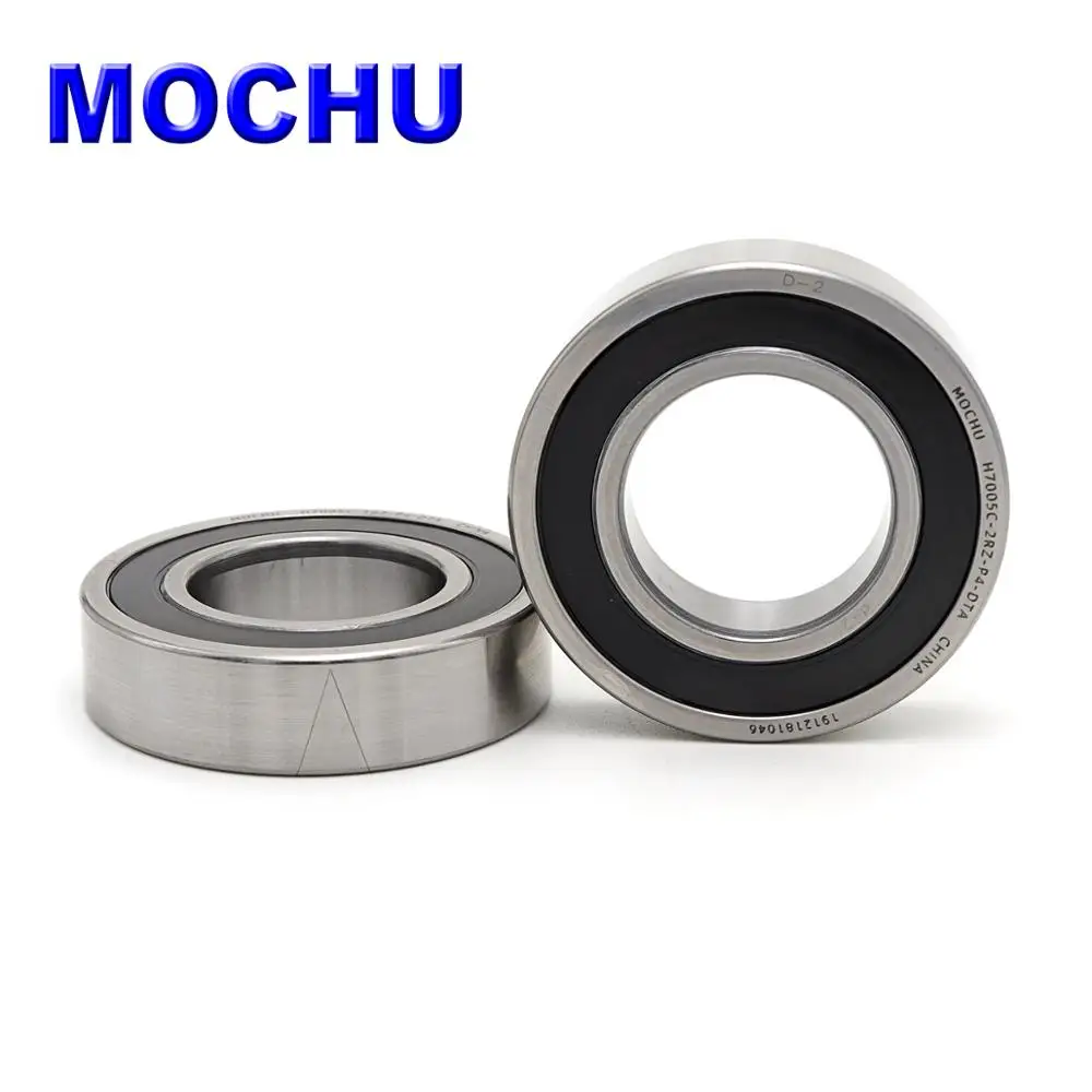 Online 1 paar MOCHU 7005 H7005C 2RZ P4 DT EINE 25x47x12 25x47x24 Versiegelt schrägkugellager Geschwindigkeit Spindel Lager CNC ABEC 7