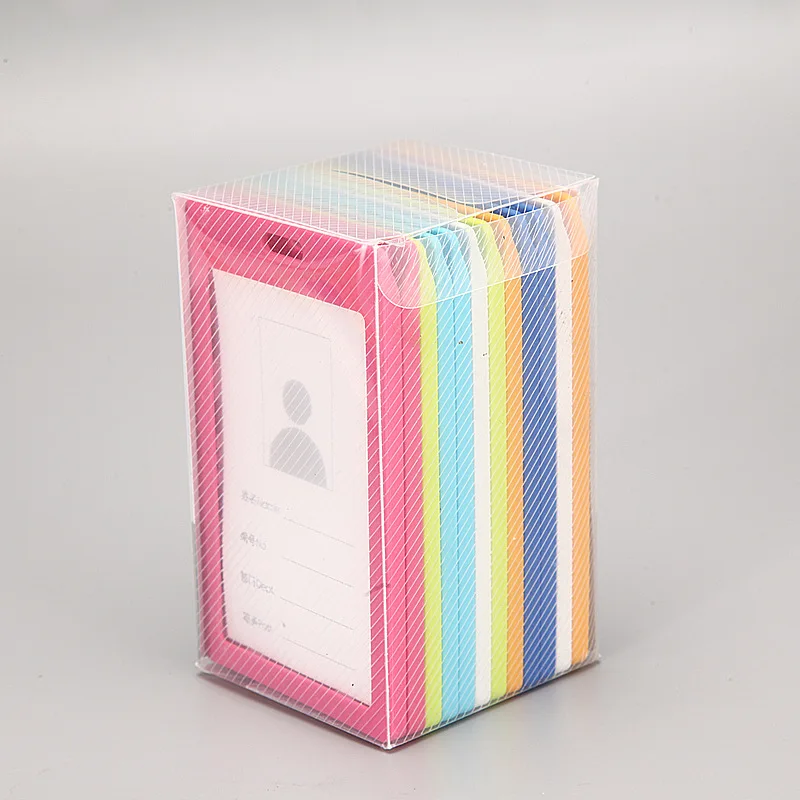 Conjunto de tarjetas de identificación de trabajo, Set de tarjetas de Bus Vertical, 6 colores, insignia de trabajo, accesorios para enfermeras