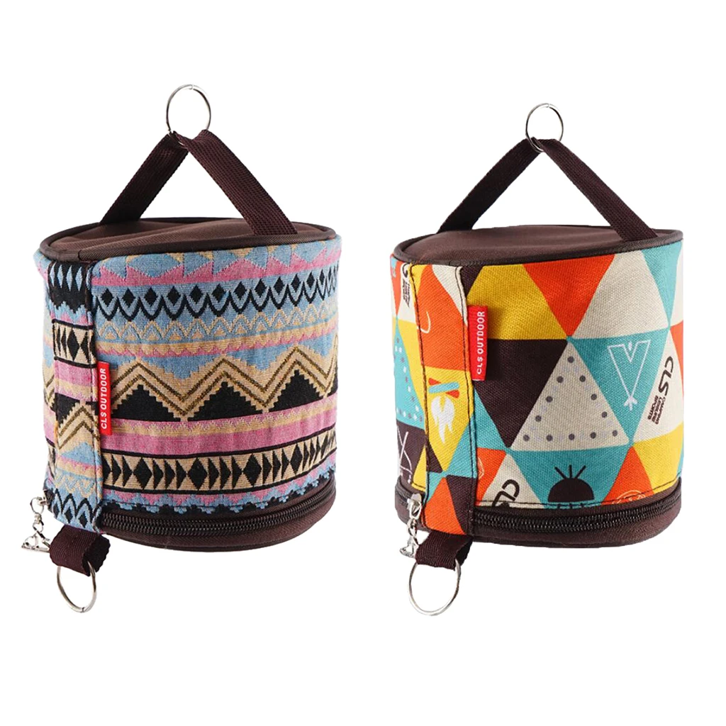 Portable Roll Tissue Case Toilet Roll Paper Storage Holder for Camping Hiking Tent