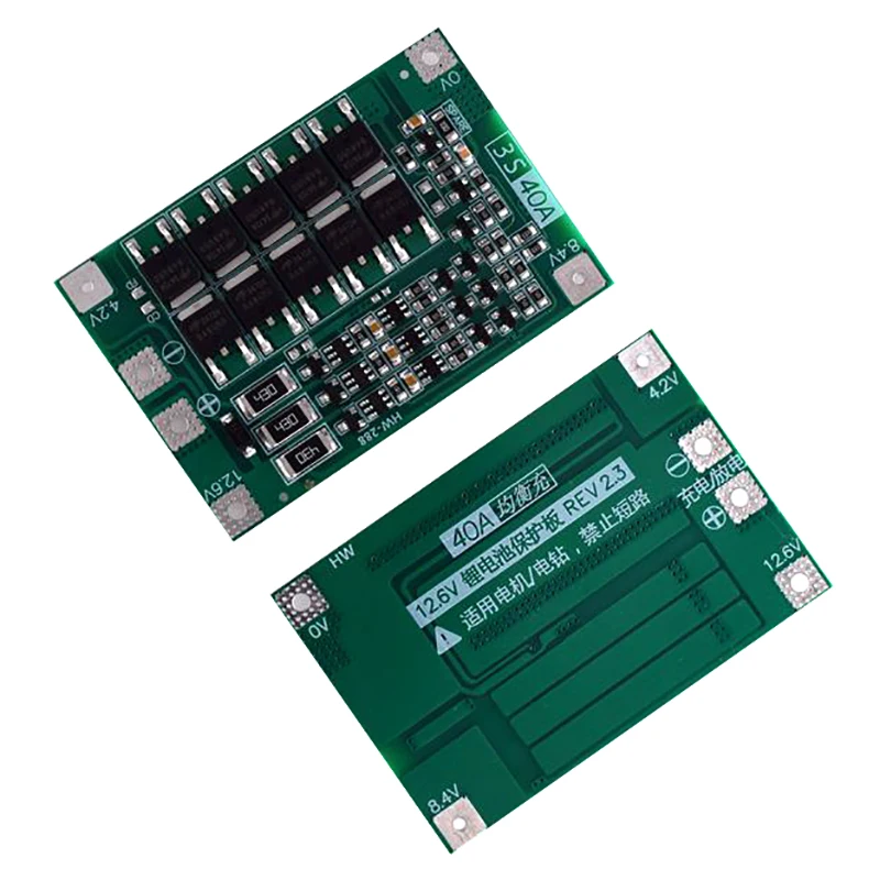 3S 40A Bms 11 1 V 12 6 18650 литиевая батарея Защитная плата с сбалансированной версией для