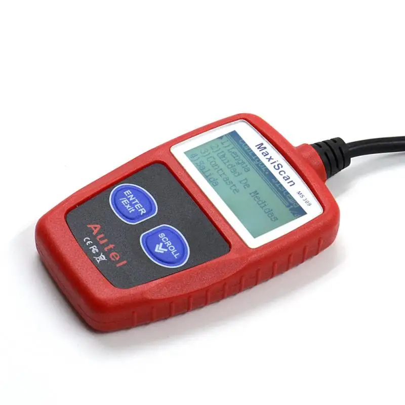 MaxiScan MS309 Автомобильный сканер OBDII Универсальный считыватель кодов работает для США, Азии и Европы Автомобильный сканер