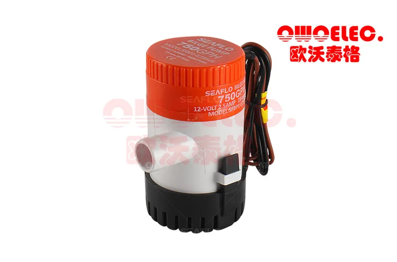 SEAFLO Submersible Bilge Pump 750 GPH 12V/24 VDC Water Entirely submersible for Marine RV Boat Yacht ABS accessory | Обустройство
