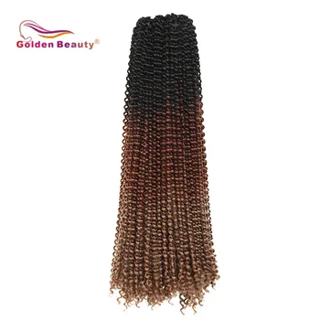 

22inch Water Wave Hair for Passion Twsit Crochet Hair Synthetic Braiding Hair Extensions Crochet Braid Hair Golden Beauty