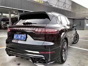 Spoiler in fibra di carbonio per Porsche Cayenne 2018 2019 2020 2021 Spoiler per tetto a labbro ad ala di alta qualità