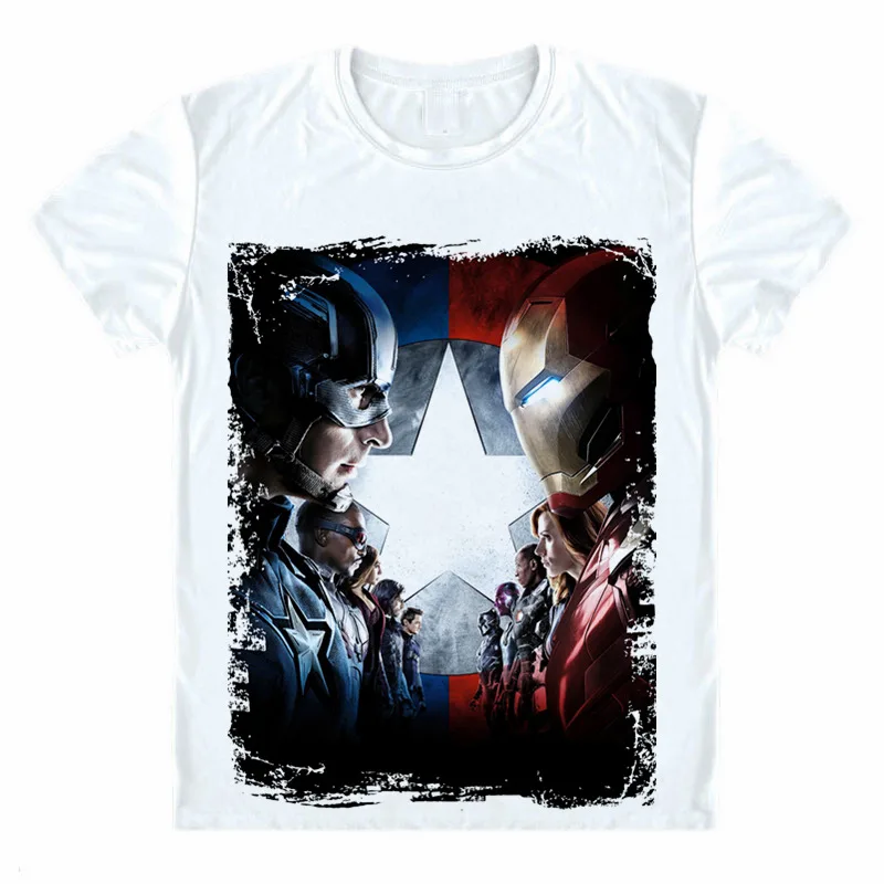 Мстители футболка Железный человек Капитан Америка Железный человек соколиный глаз, Черная Вдова Халк футболка "Марвел" Мстители супер герой 3D принт футболка - Цвет: 27