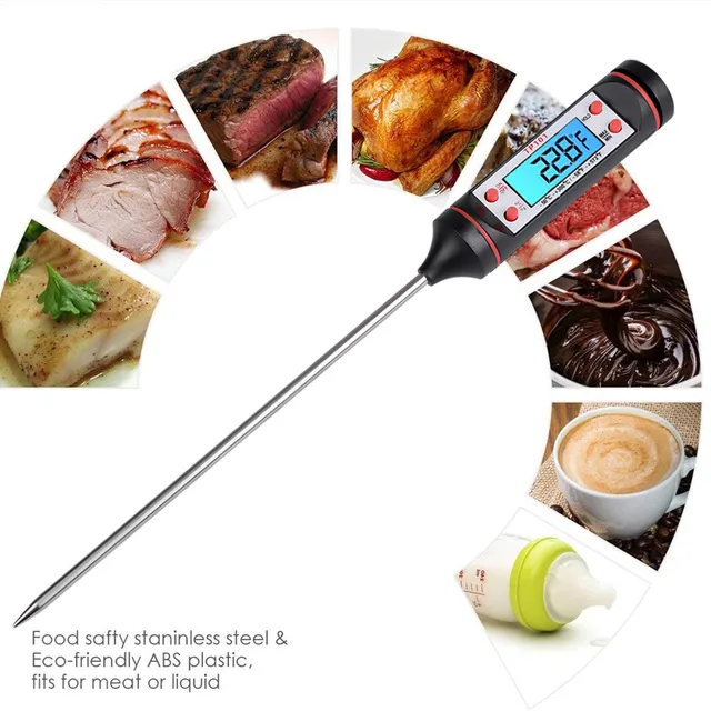 1/Pc Főzés Ételhús Szonda Digitális Konyhai Hőmérő Gáz Sütő Bbq Nagykereskedelem - Image 6