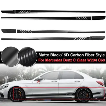 

Racing Side Stripe Skirt Vinyl Decal Sticker Fit for Mercedes-Benz C Class W204 C180 C200 C230 C280 C300 C320 C350 C63 AMG