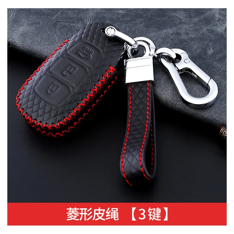 Чехол для ключей для hyundai Creta KONA Encino Solaris Azera Grandeur Ig Accent Tucson Elantra, Santa Fe Sonata/rohers-Coupe/Veloster - Color Name: E with keychain 1