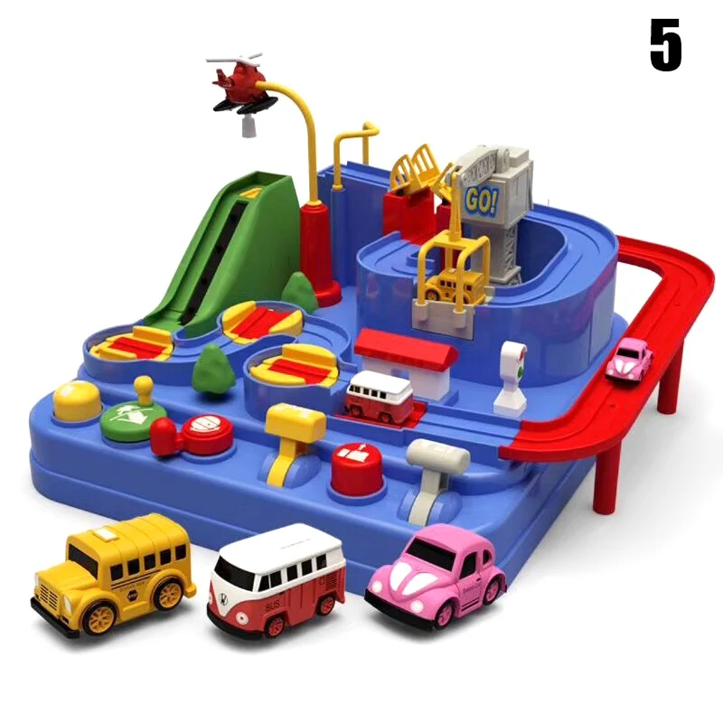 Car Adventure Game Manipulative Rescues Squad Adventure Rail Car Model Racing Educational Toys DAG-ship