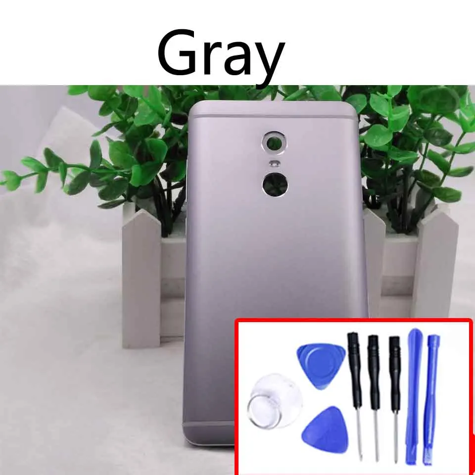 Gray-With tool Note4 задняя крышка батарейного отсека для Xiaomi Redmi Note 4 задняя крышка батарейного отсека чехол на заднюю крышку корпус замена корпуса - Цвет: Gray-With tool