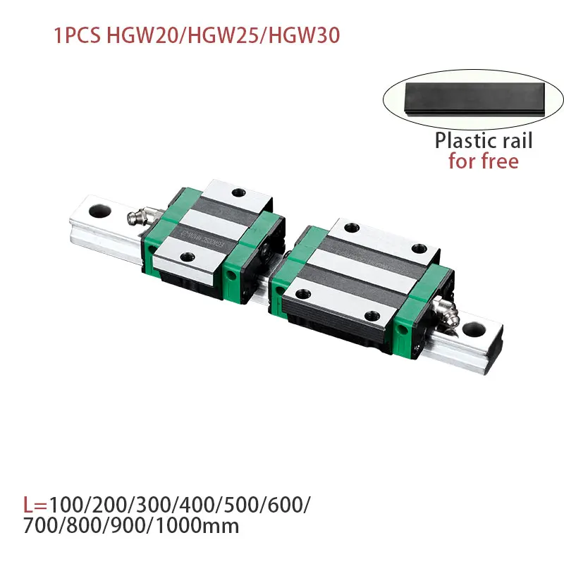 HGW15 HGW20 HGW25 HGW30 L 100 200 400 600 800 мм тяжелый линейной направляющей 1 шт. HGW15 линейной направляющей 1 шт. HGW15 перевозки ЧПУ 3D печати