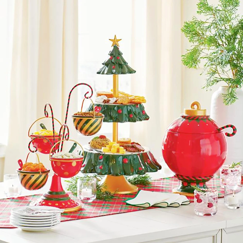 Christmas Tree Food Ornaments Resin Table Decoration Ornaments 2023