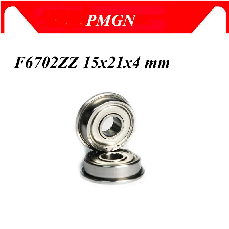 Высокое качество 10 шт ABEC 5 F6702ZZ F6702 2Z 15x21x4 мм фланцевый подшипник шарикоподшипники