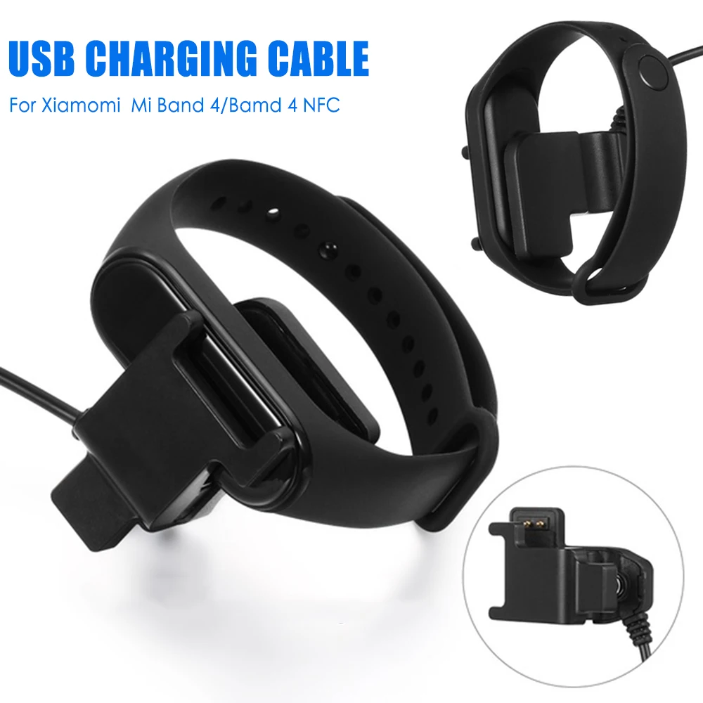 

USB Charging Cable For Xiaomi Mi Band 4 Band 4 NFC Smart Watch Disassembly-free USB Charger Adapter For Xiaomi Miband 4 4 NFC