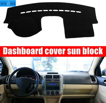 

Car Dashboard Cover Mat Pad Dash Sun Shade Instrument Carpet Accessories For Volkswagen VW Polo Cross GTI 2004-2008 2009 2010
