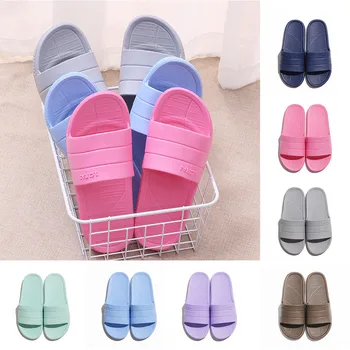 

For Women and Men Anti-Slip House Bathroom Slipper Soft Sole Shower Shoes Slides Flats zapatillas casa hombre ciabatte A50