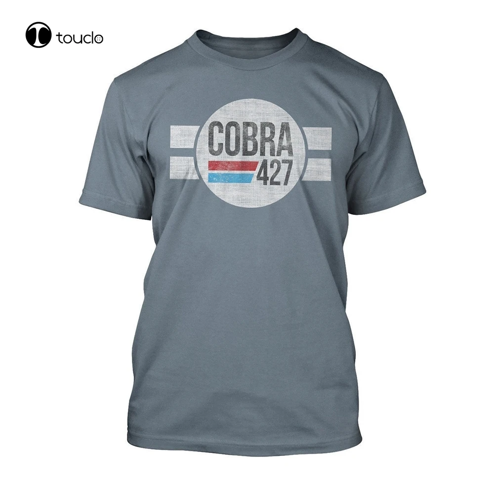 Cobra 427 T-Shirt Da Uomo Vintage Grunge Style Shelby V8 Sport Car Hot Rod Classic Car 100% Cotone Maniche Corte Tee Abbigliamento