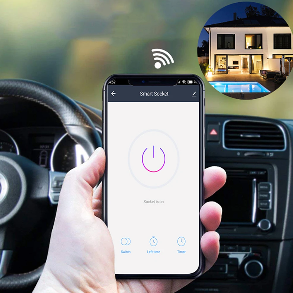 10A 16A универсальная Wifi Беспроводная умная розетка Мини Wifi умная розетка с монитором питания розетка с Google Home Alexa Голосовое управление