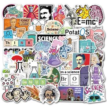 

50PCS NEW outdoor Science laboratory Stickers For Laptop Skateboard Luggage Car Styling Bike Doodle Decals Cool Waterproof