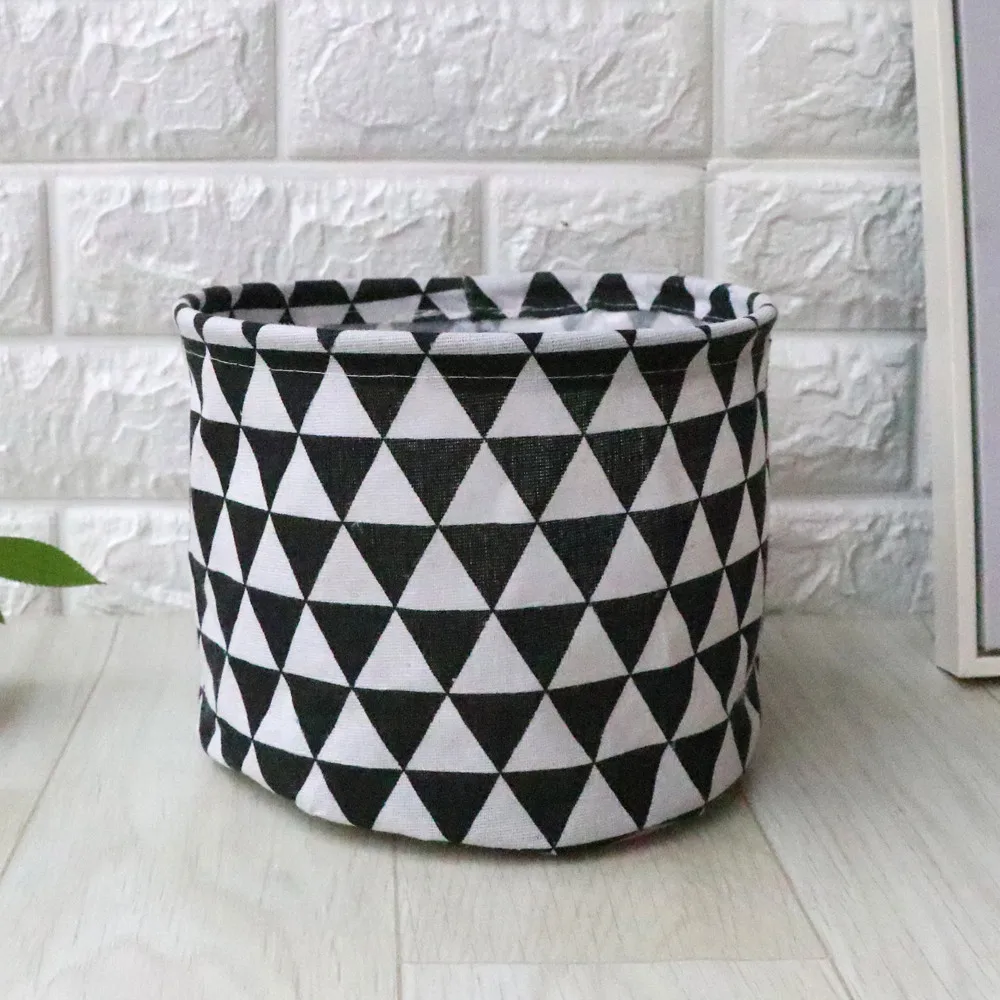 Настольная коробка для хранения Контейнер прикроватный шкаф косметическое хранение холст косметичка большой вместительности коробка для хранения 9,10