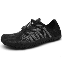 Мужская обувь с изображением пальцев, открытые кроссовки, мужская спортивная обувь, летняя водонепроницаемая обувь, мужские быстросохнущие шлепанцы