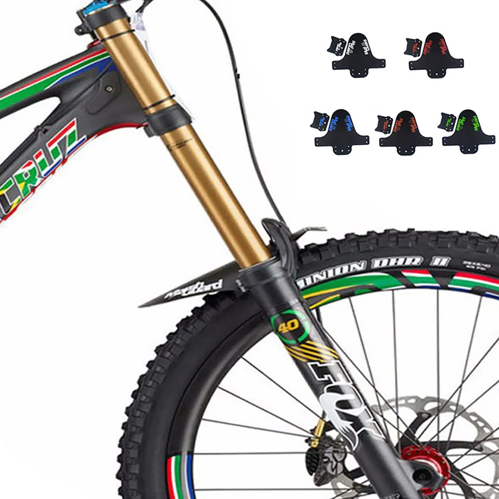 5 Color Plastic Colorful Bicycle Fenders Front Rear Bike Mudguard Mud