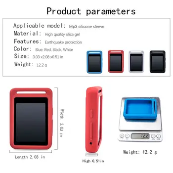 

Silicone Protective Case Flexible Cover for Searick MP3 Player Accessories PXPE