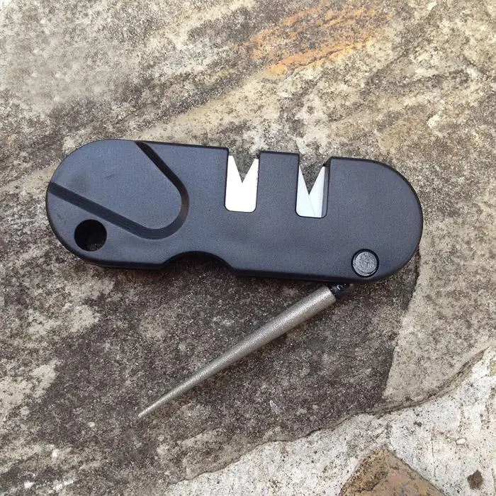 Точилка 4 в 1 для карманного ножа точилка охотничьих ножей камень Spyderco