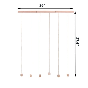 

Nosii DIY FAMILY Photo Display Wall Hanging Picture Frame Collage With 20 Clips Home Office Decor Frame Photo Background Box Set