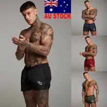 Модные мужские шорты AU, летняя одежда для плавания, Шорты для плавания, пляжные шорты для спортзала, фитнеса, бега, спортивная одежда для бега