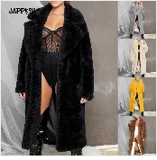 Faux Fur Teddy Coat Women Autumn Winter 2020 Casual Plus Size Long Jacket Female Thick Warm Outwear Oversize Fur mujer chaqueta