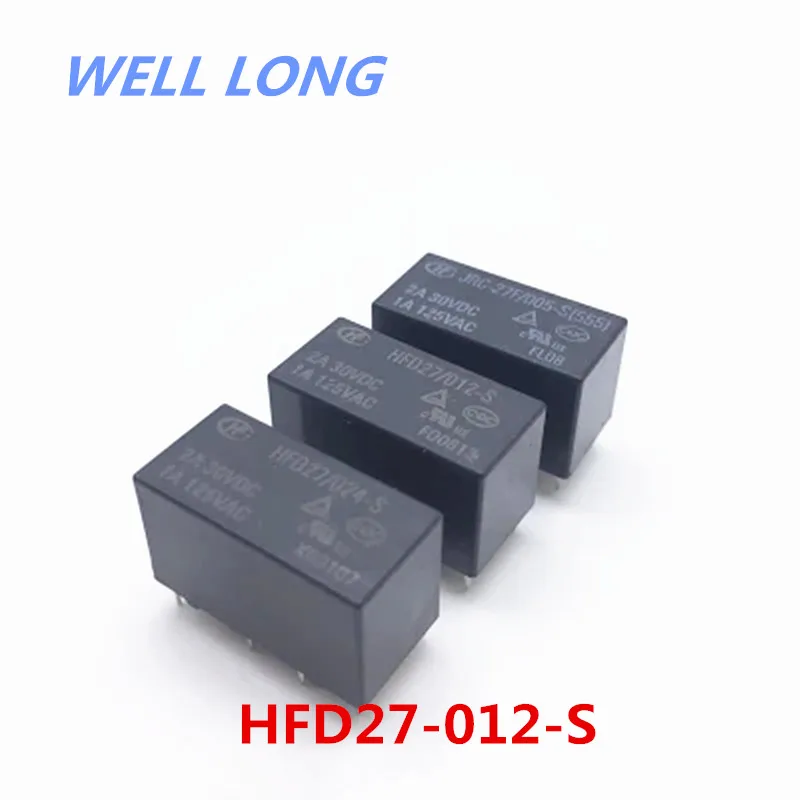 5 шт./лот Мощность реле HFD27 012 S 12VDC 2A 8pin.|Реле| |