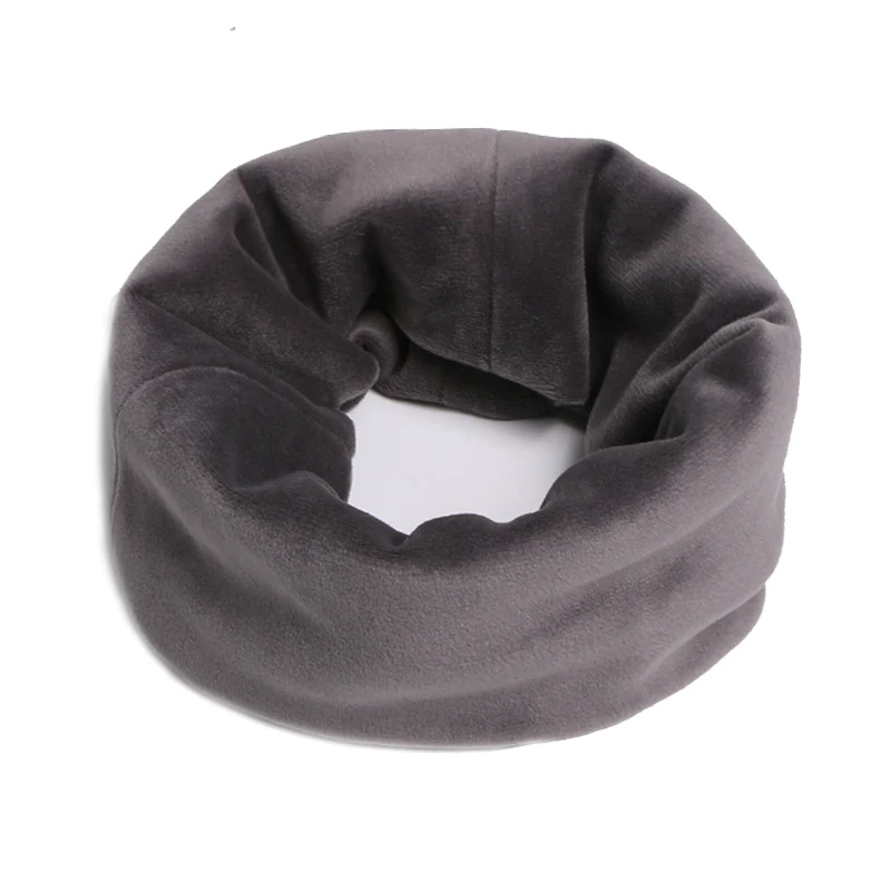 

New Autumn Winter Women Men Velvet Scarf Winter Warm Collar Scarves For Adult Ring Scarf Unisex Solid Color Neck Outdoor Scarf