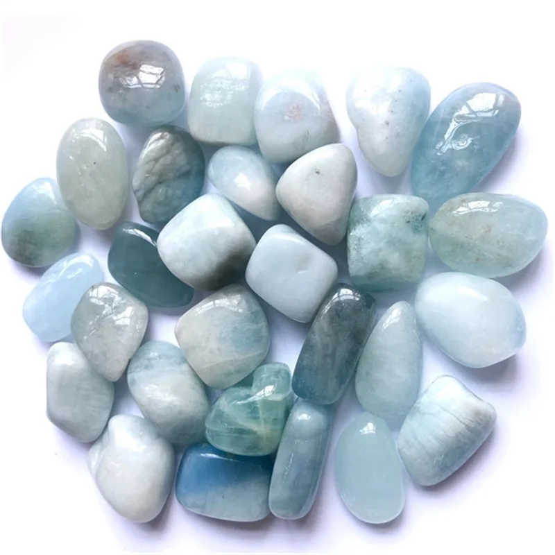 

Aquamarine Tumbled Stones Natural Quartz Crystals Gems For Healing Reiki