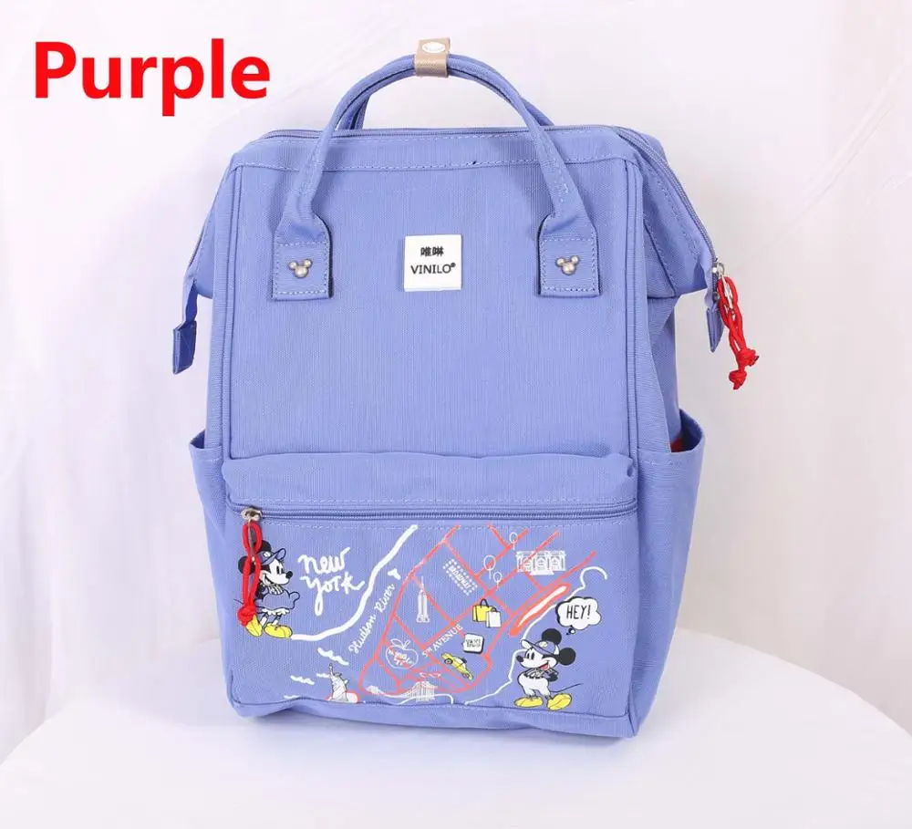 Рюкзак disney Mickey mouse, многофункциональный рюкзак большой емкости, сумка для подгузников, водонепроницаемая мужская женская сумка на плечо, дорожная сумка - Цвет: 32x22x13cm  s