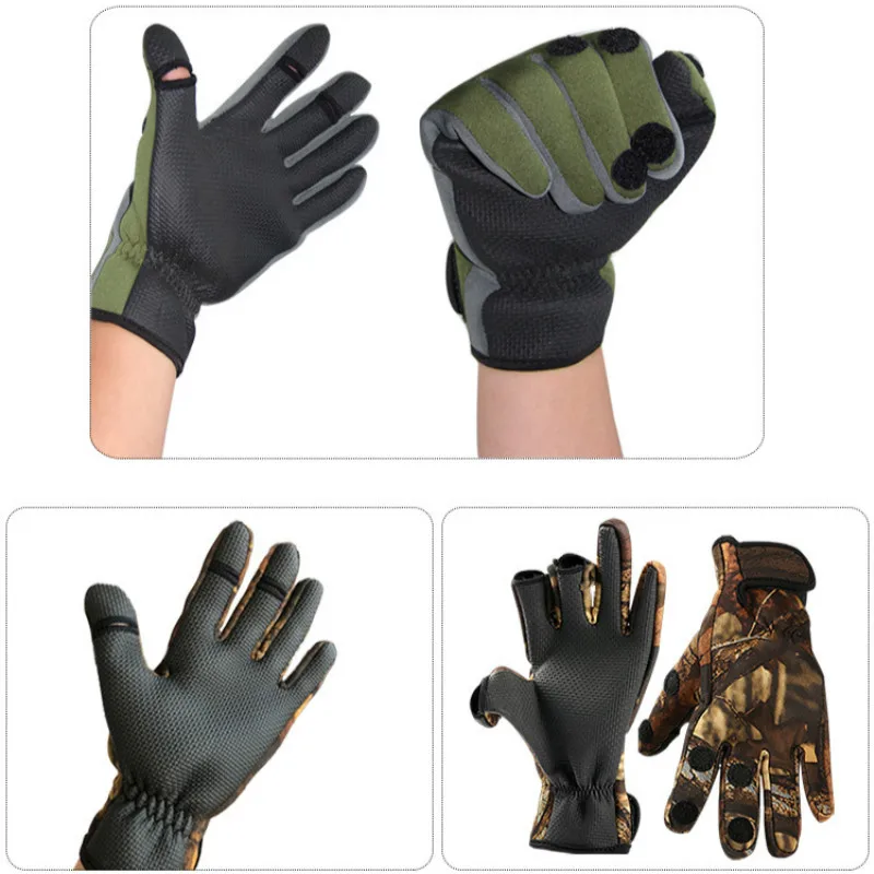 Мужские Противоскользящие перчатки для рыбалки, альпинизма, верховой езды, зимние спортивные тактические перчатки, ветрозащитные велосипедные перчатки, теплые дышащие luv