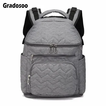 

Gradosoo Baby Diaper Bag Multifunctional Nursing Bag Large Capacity Baby Stroller Bag Mummy Backpack Travel Maternity Bag LBF544