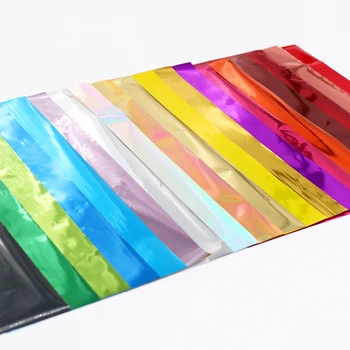 

Hot Stamping Foil Paper Holographic Heat Transfer Aluminum Laminator Foil 50pcs for DIY Art Craft Christmas Gift Wrapping Paper