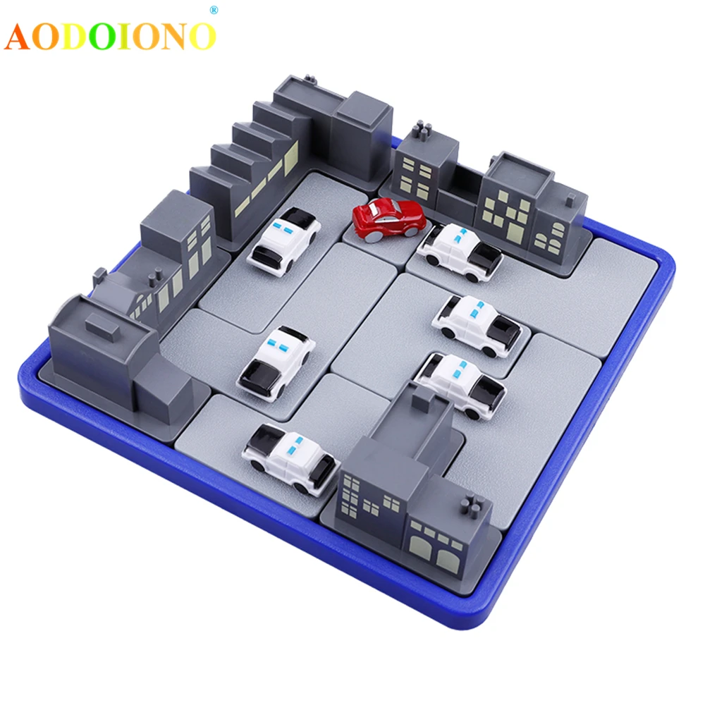 3D Puzzle Board Games Toy Car City Stop Intelligence IQ Focus Training Education Kids Children Family Fun Party Playing Toys