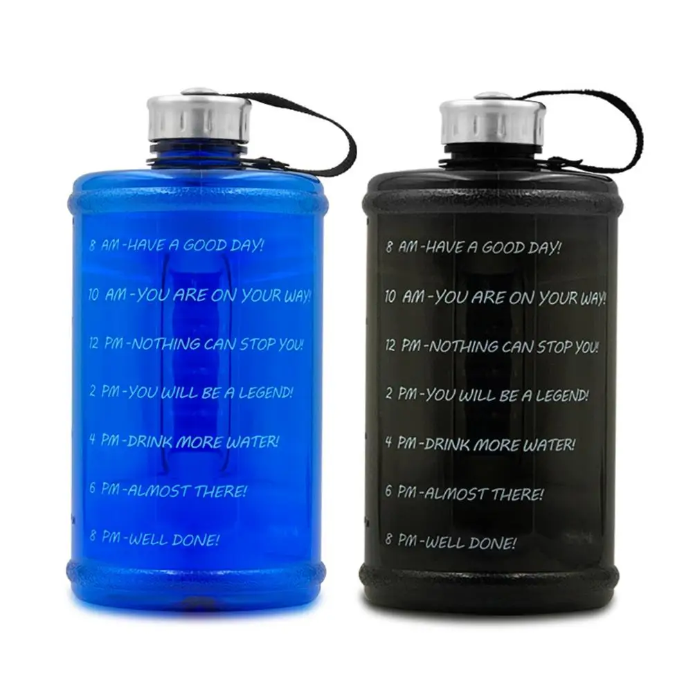 

2.2L Water Bottle BPA-Free Large Capacity Bottle Motivational Fitness Workout With Time Marker For Sport High Quality
