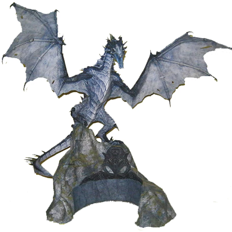 World-Ancient-Scroll-5-day-Frost-Dragon-3D-Paper-cut-Model-Paper-cut-DIY-Handmade