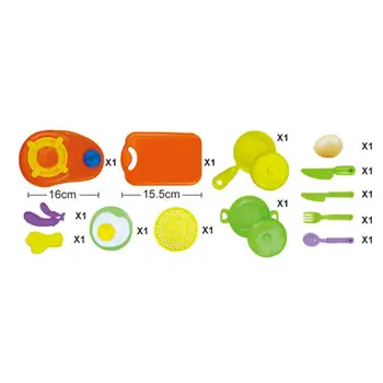

13Pcs/set Kitchen Pretend Play Children Simulation Cooking Tableware with Suitcase Kids Educational Toy