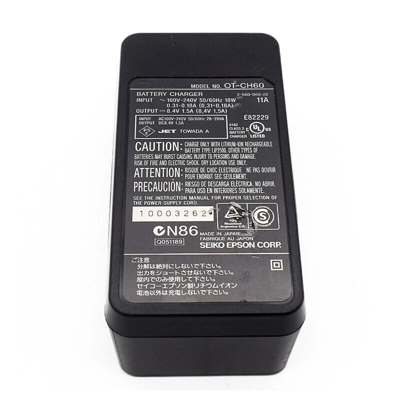 Для Epson OT-CH60 зарядное устройство адаптер питания 8,4 V 1.5A