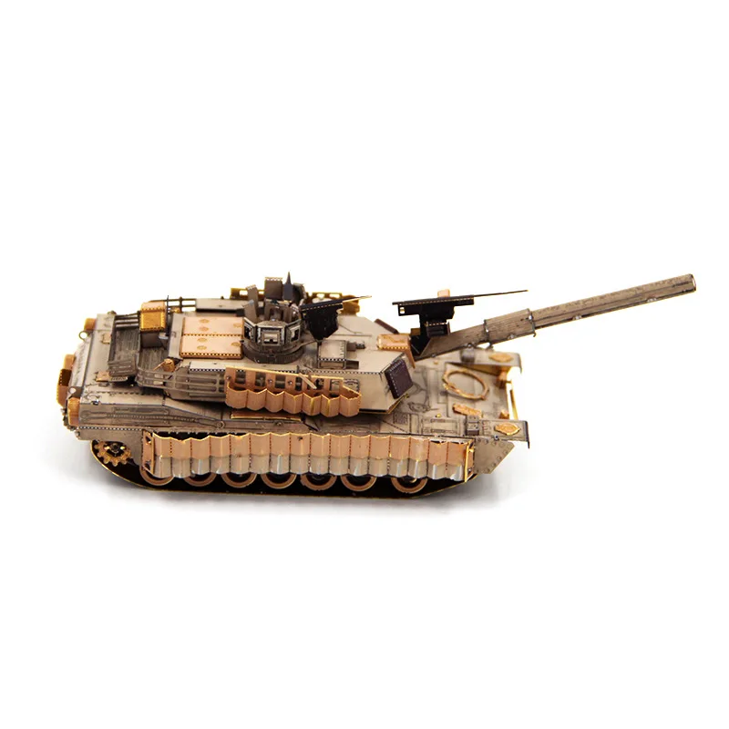 Сдельные 3D металлические головоломки M1A2 Abrams Танк модель игрушки DIY военная модель