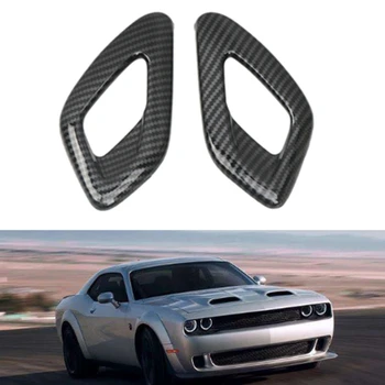 

For Dodge Challenger ABS Carbon Fiber Interior Car Inner Door Handle Cover Trim