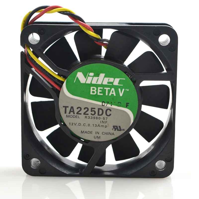 Для Nidec 6 см 12 В 0.13A R33960 двухшаровой сервер бесшумный вентилятор отвода тепла шасси